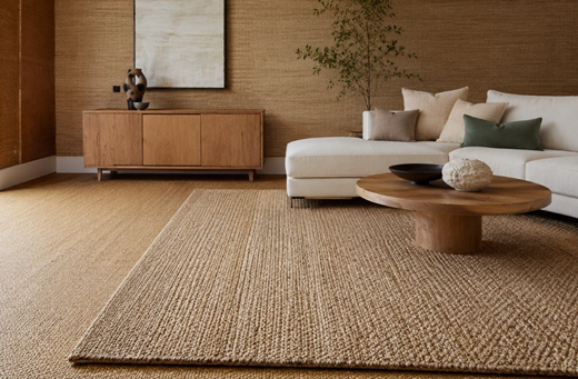 Sisal carpets and rugs application