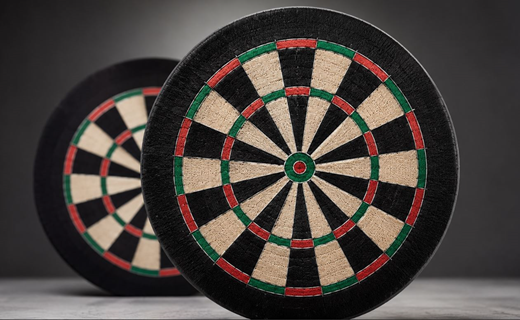 Sisal fibre dartboard application