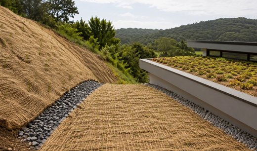 Sisal fibre geotextile and construction application